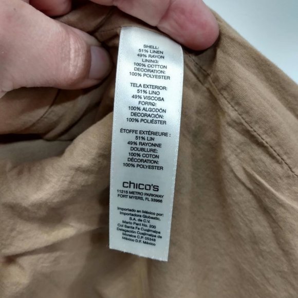 Chico's NWT ($149.00) Womens 0 (Small, US 4) - Picture 7 of 7